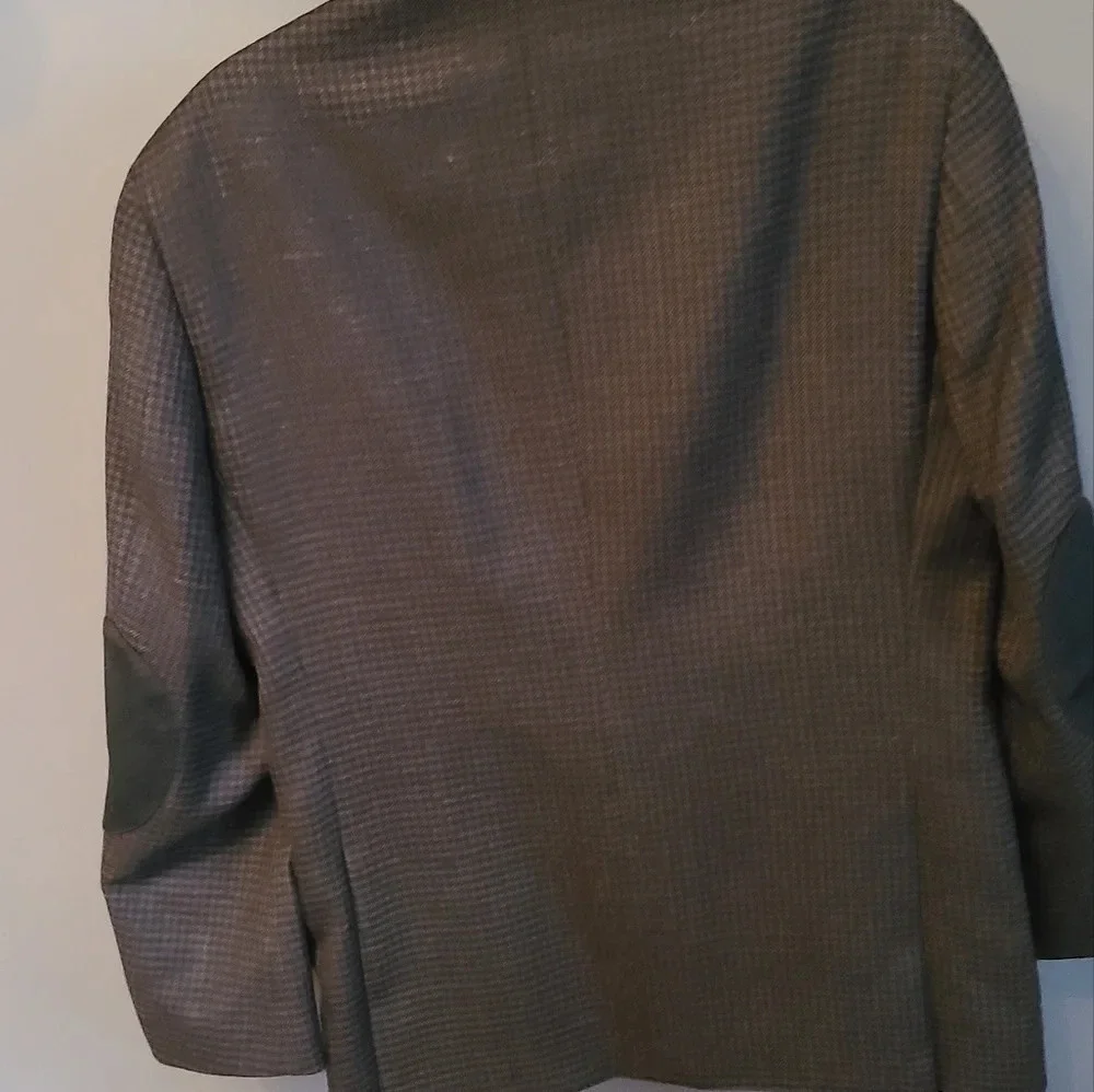 Stafford wool sport blazer Houndstooth Print sz .40 medium